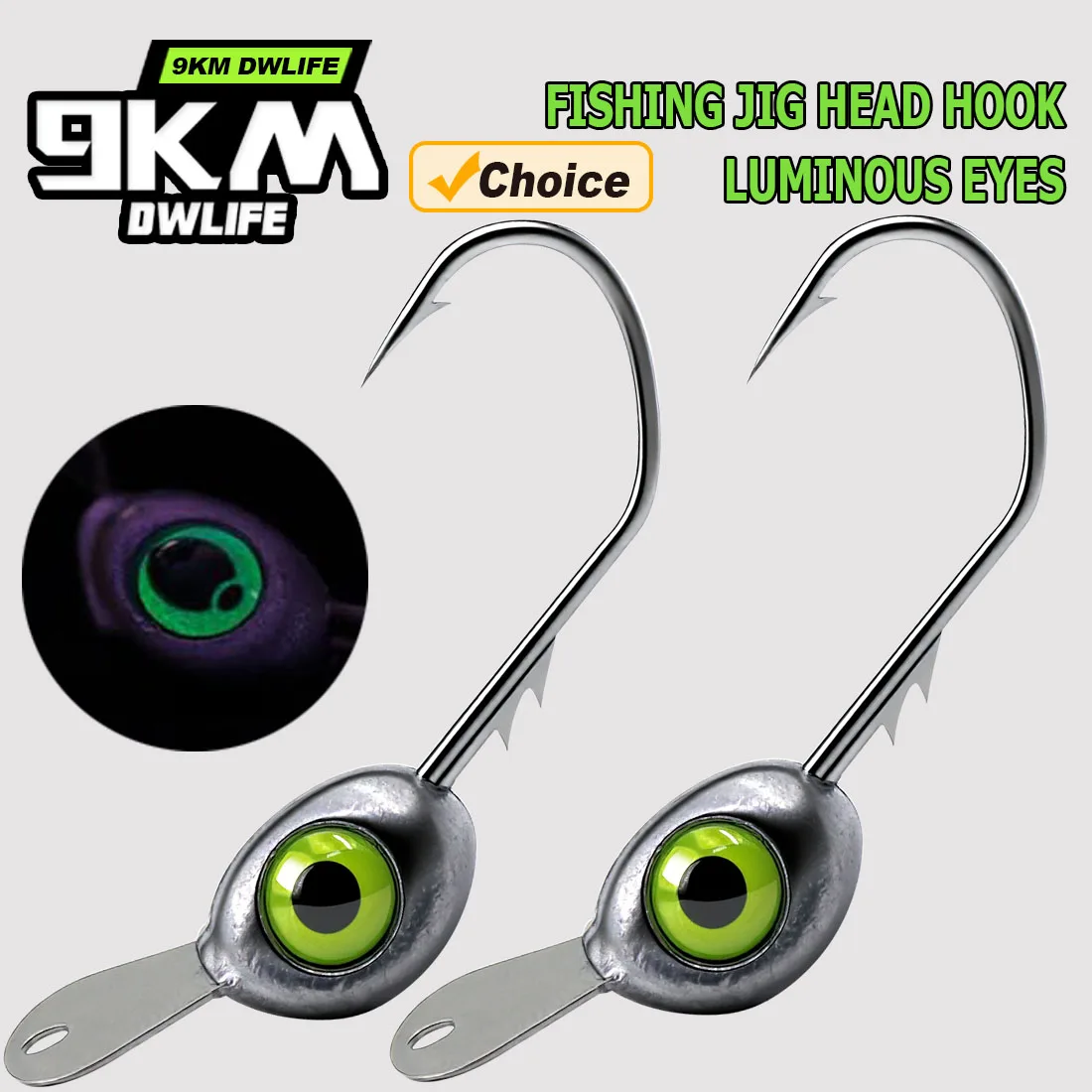 Jig Head Plomo Oscilante 9KM – Placa lengua y protector sin malezas