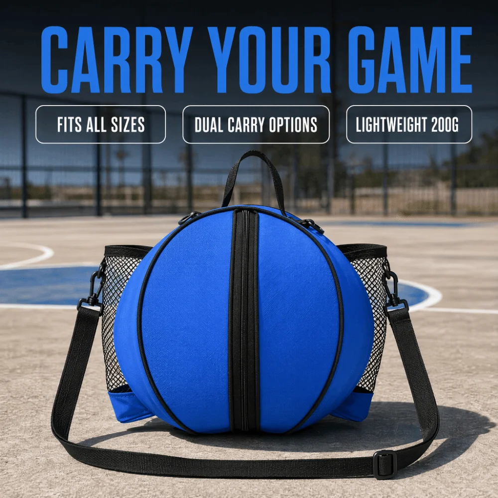 Bolsa baloncesto redonda con correa hombro desmontable Oxford - imagen 5