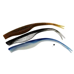 MUKUN Señuelos Drop Shot Jerk Shad Minnow – vinilo para lubina y trucha