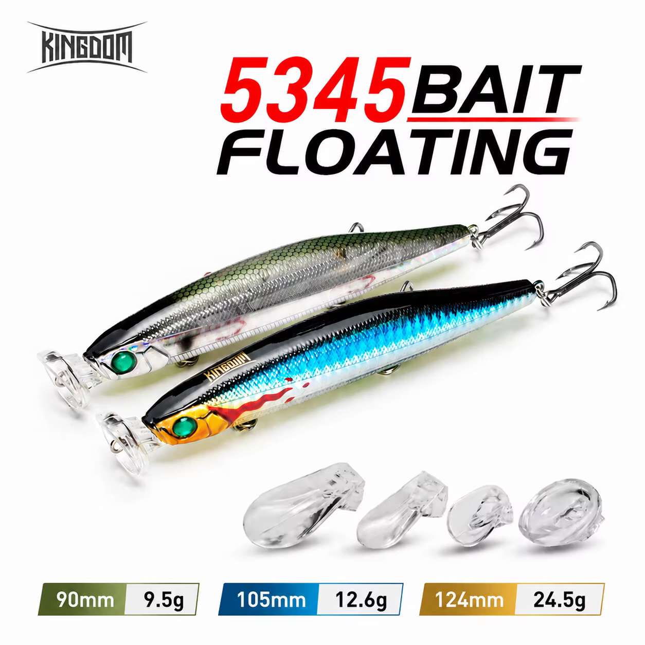 Kingdom Señuelo Flotante Tipo Lápiz Multiacción para Pesca Mar