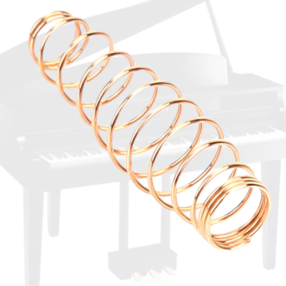 Resortes helicoidales dorados para herramientas y reparación de piano