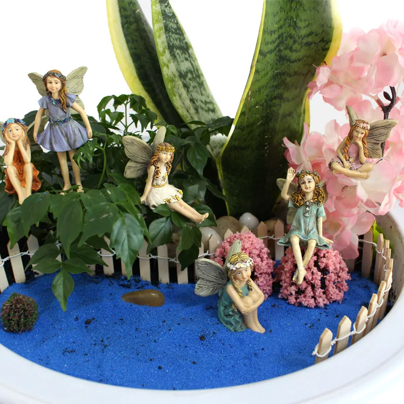 Fairy Garden figuras hadas miniatura decoración al aire libre - imagen 4