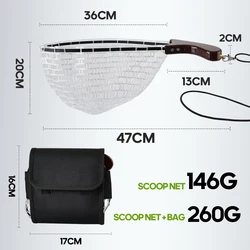 Sacadera Plegable TAIYU para Peces Pequeños con Red de Silicona