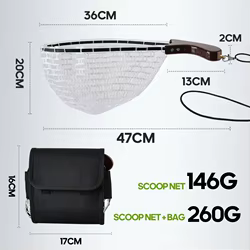 Sacadera Plegable TAIYU para Peces Pequeños con Red de Silicona