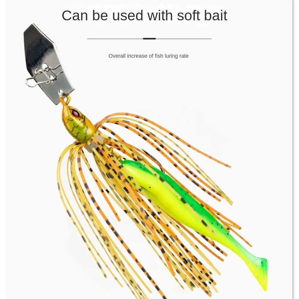 Chatterbait de silicona con borlas para lubina, lucio y lucioperca - imagen 2