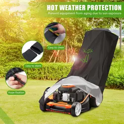 Funda impermeable cortacésped de empuje PA Oxford resistente exteriores