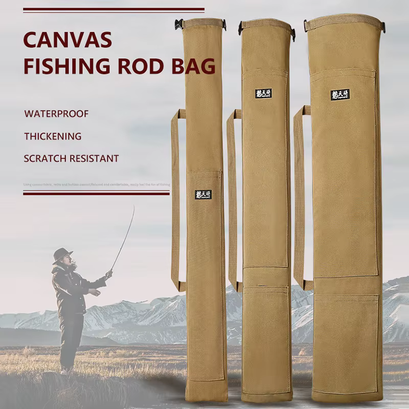 Bolsa de lona plegable para caña de pescar 80-146 cm - imagen 2
