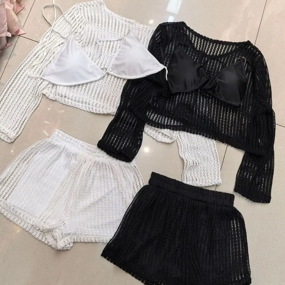 Traje de baño holgado con aberturas tipo bikini para playa vacaciones - imagen 3