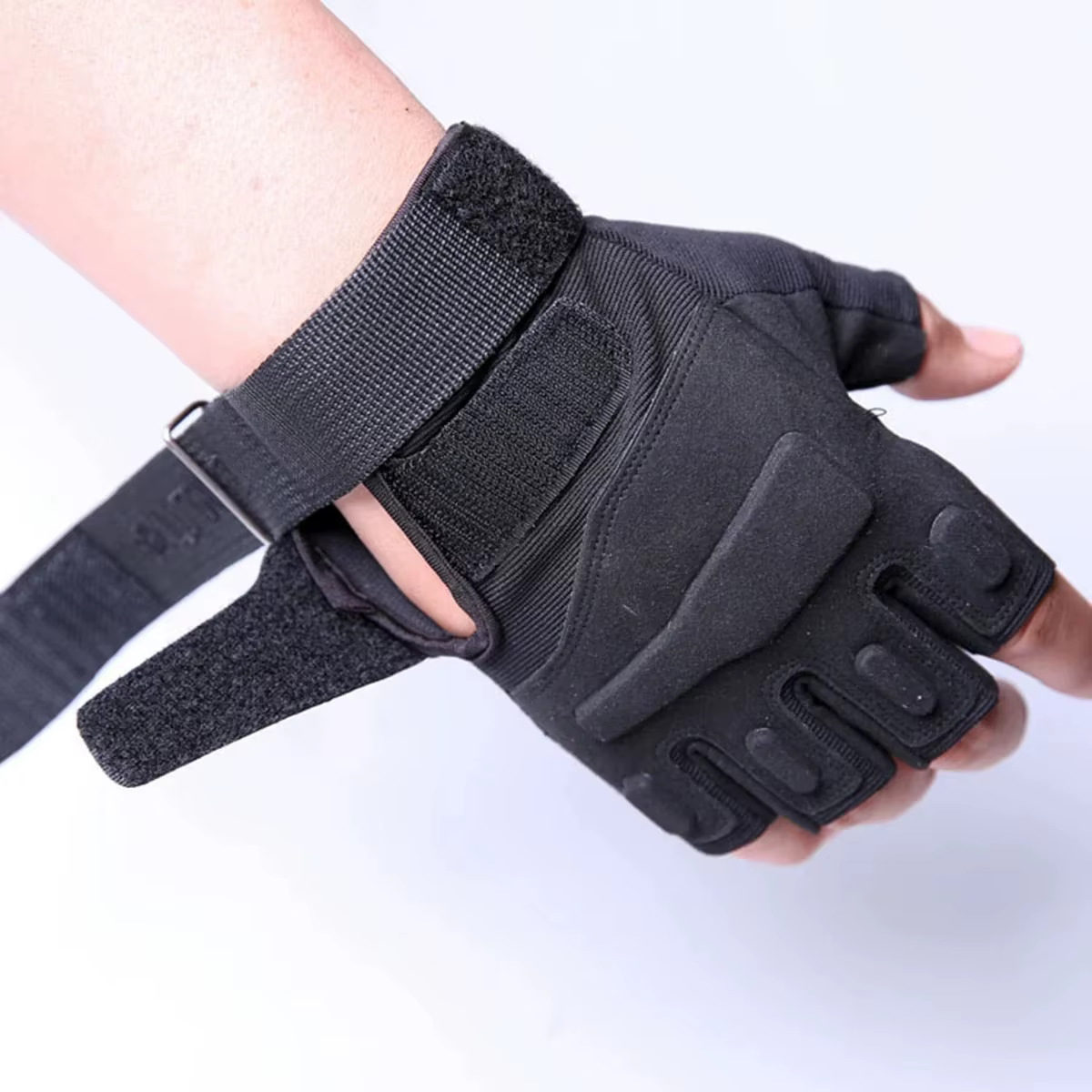 Guantes de pesca medio dedo para hombre - exteriores resistentes - imagen 5