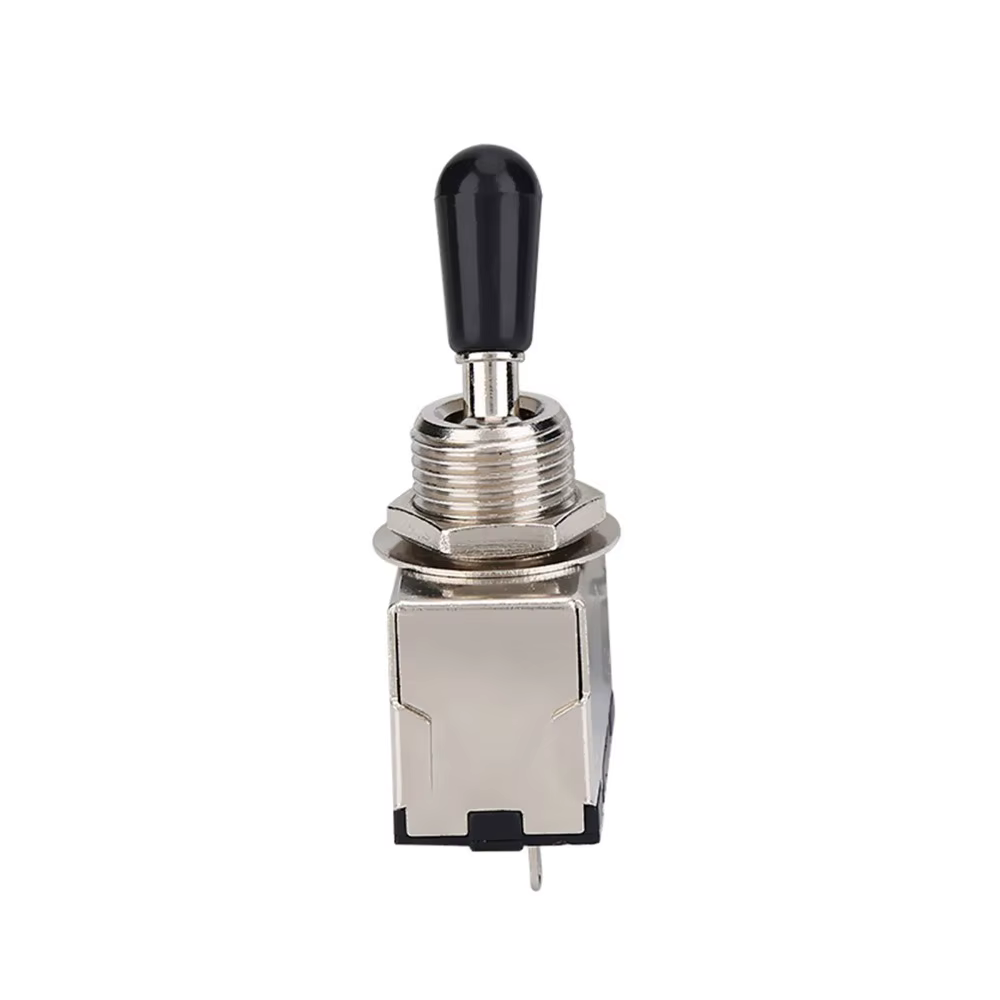 Interruptor de palanca 3 vías con punta negra para guitarra eléctrica - imagen 5