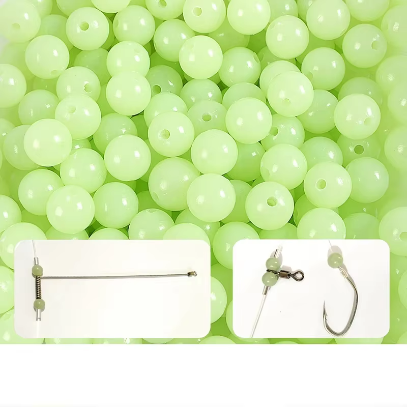 Cuentas luminicas para pesca Frijol espaciador 3-10 mm brillantes - imagen 3