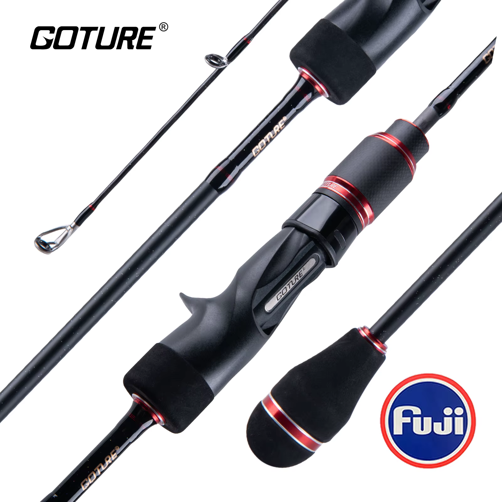 Caña Goture Pollux Slow Jigging ultraligera con anillas Fuji