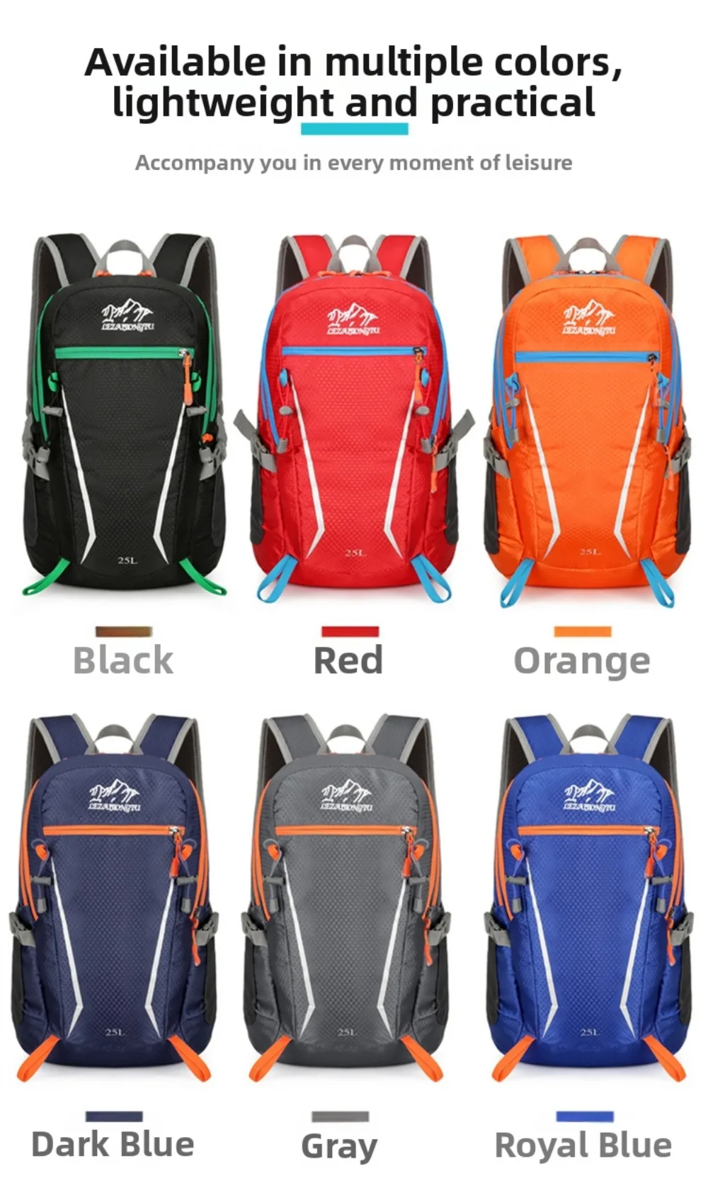 Mochila unisex en varios colores