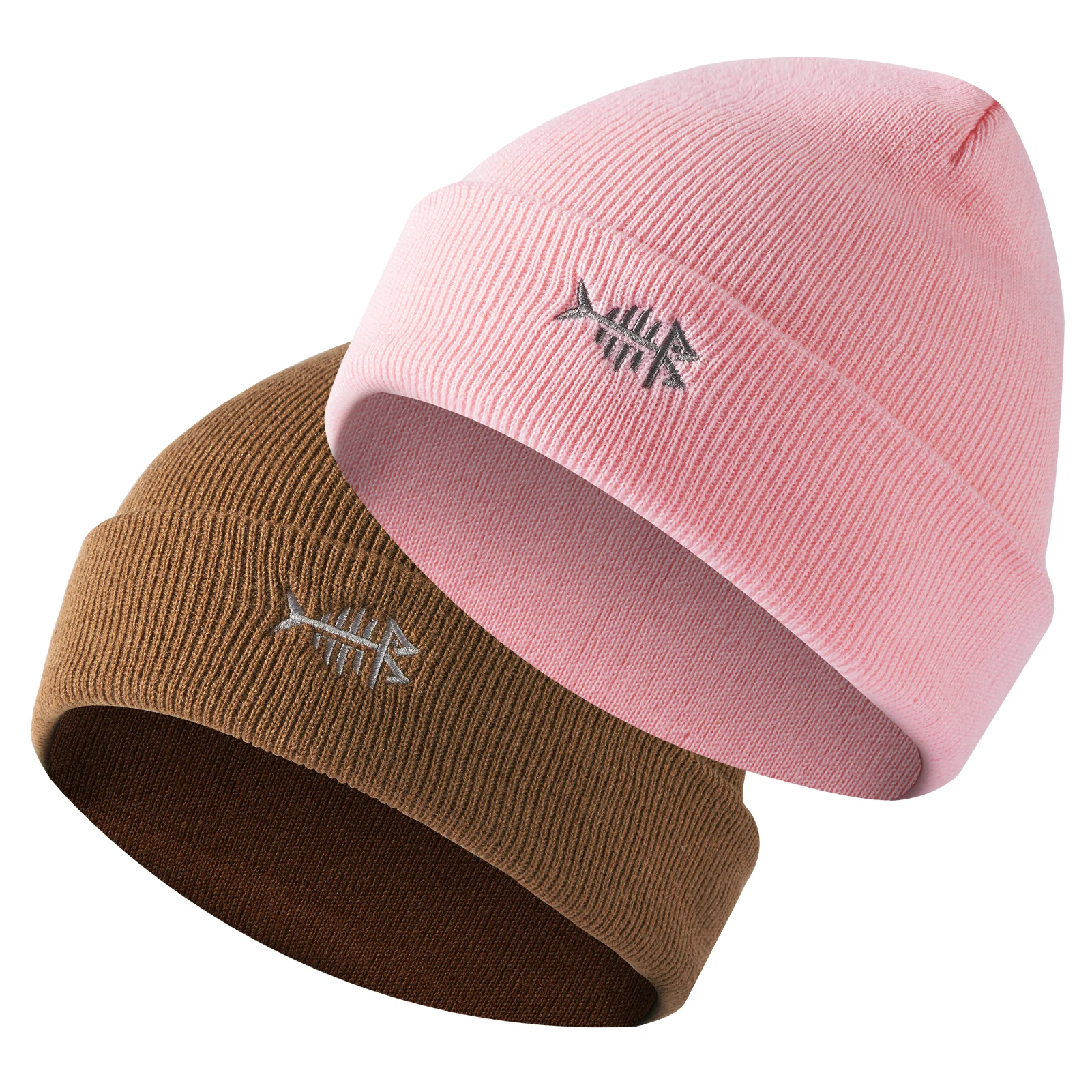 Gorro de pesca elástico Bassdash, tejido suave en color oscuro