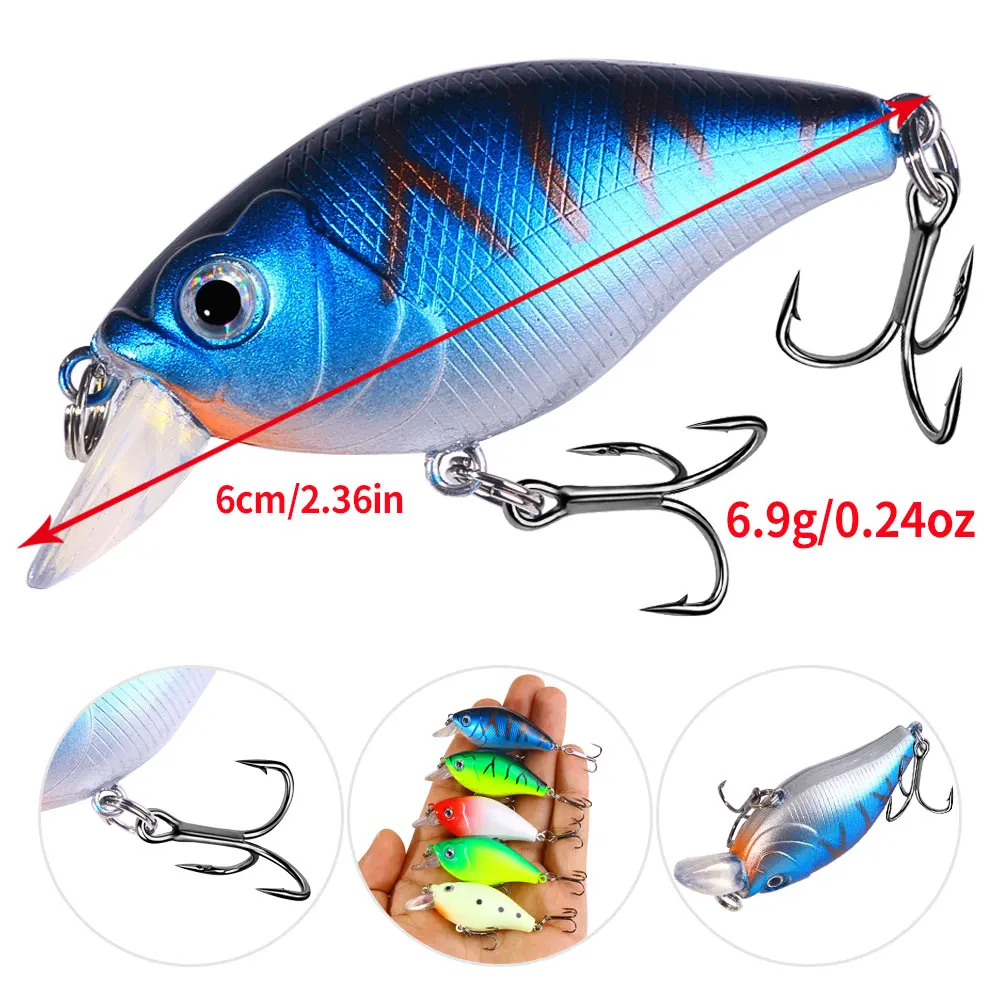 Señuelo crankbait wobbler vista lateral