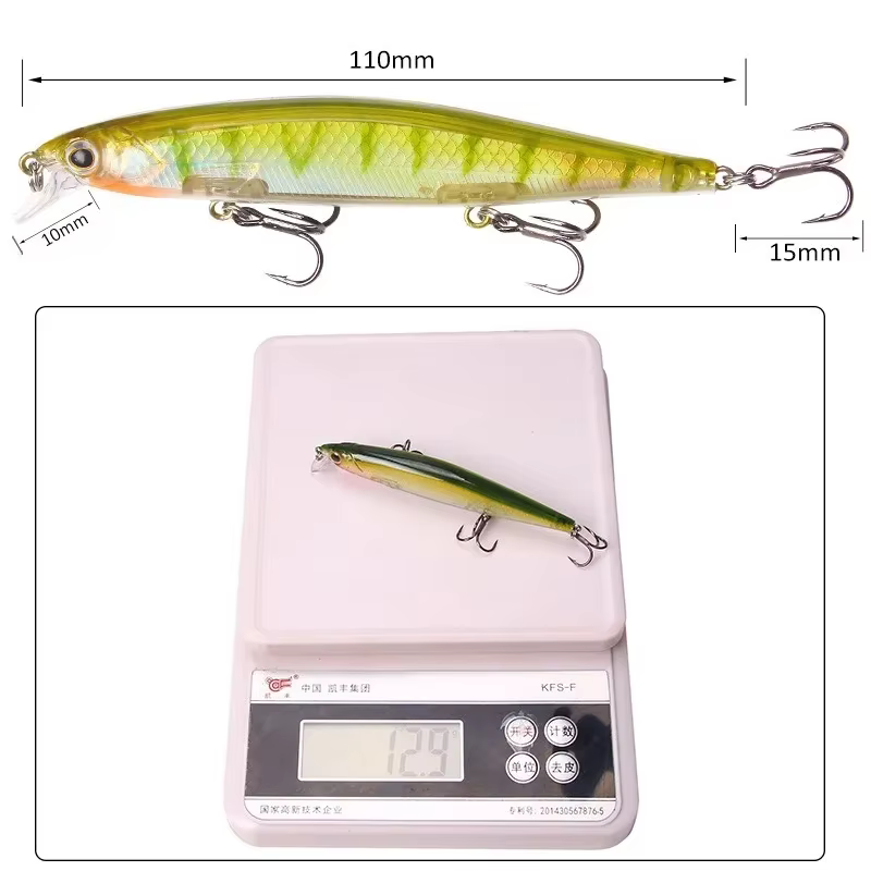 Señuelo de pesca Wobbler Pececillo Artificial – Buceo Poco Profundo - imagen 5