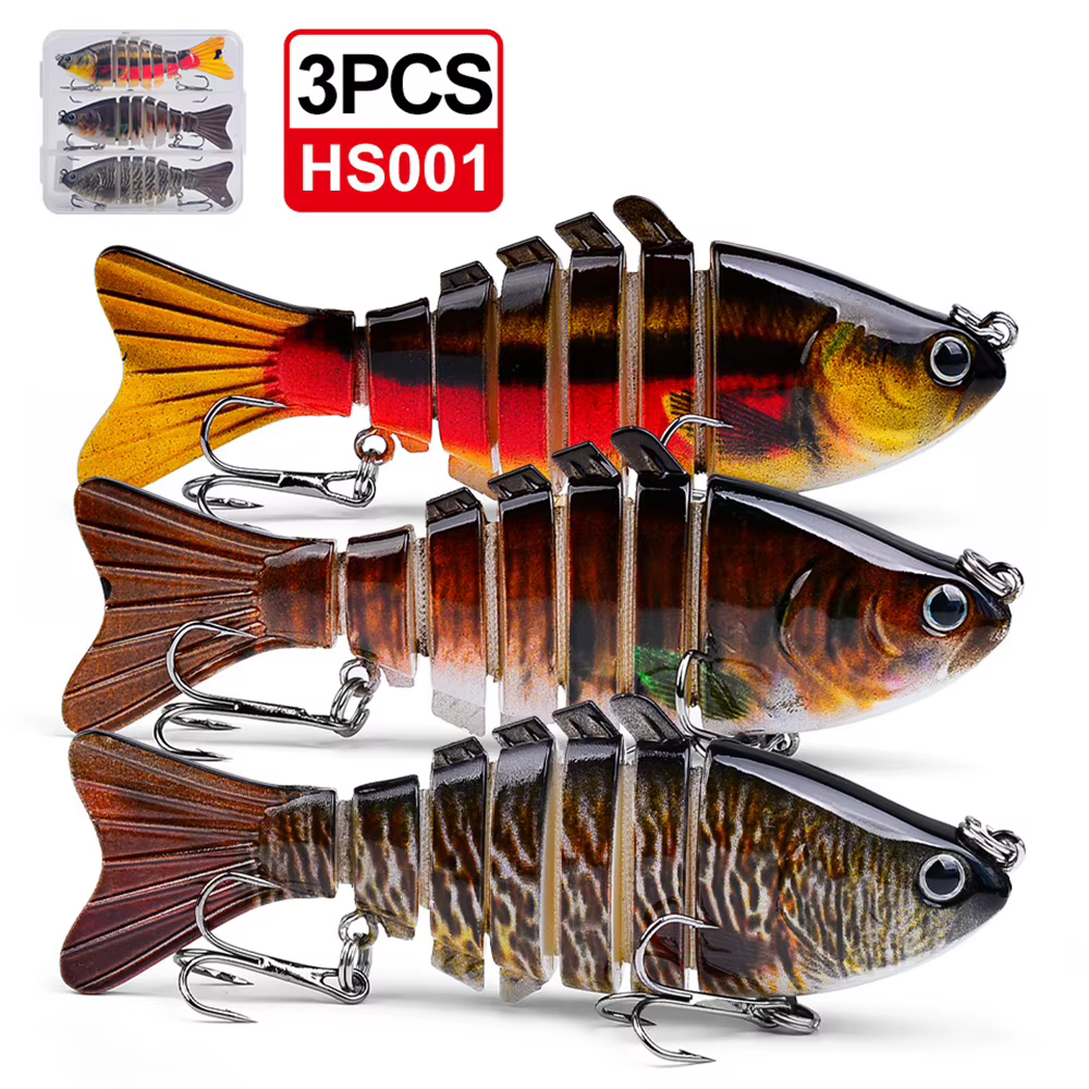 Swimbait Proberos realista 7 segmentos – 10cm multiarticulado - imagen 4