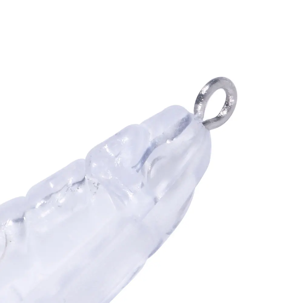 Señuelo Wobbler minnow transparente sin pintar gusano de arroz - imagen 5