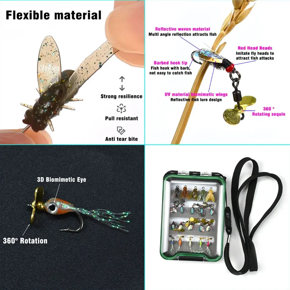 Detalle de señuelo tipo spinner