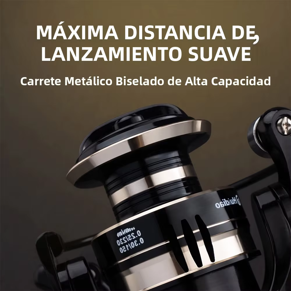Huidiao Carrete Spinning 4000 Metal Lance Largo - imagen 5