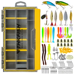 THKFISH Kit de señuelos artificiales para pesca con caja