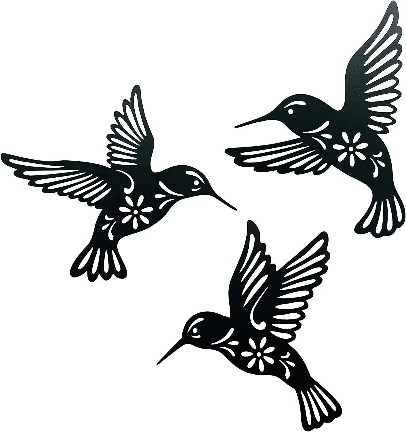 Colibríes decorativos tipo escultura para hogar