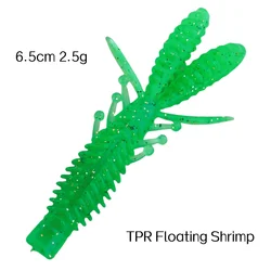 Swolfy señuelo de camarón flotante para lubina y trucha