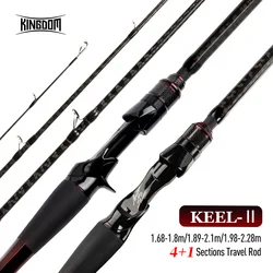 Kingdom Keel-II Caña de Spinning Ultraligera 4+1 para Trucha y Lucio
