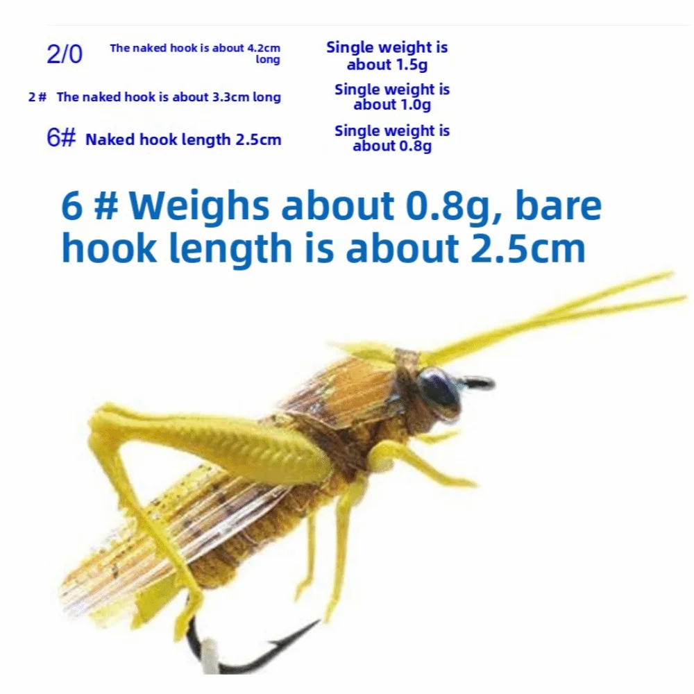 Señuelo de pesca con diseño tipo insecto y acabados 3D