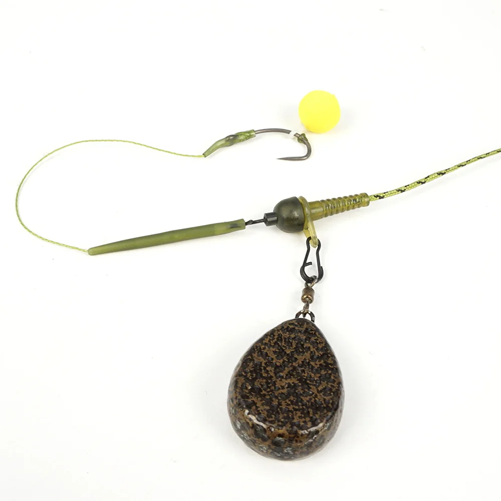 Hirisi clips plomo-goma para pesca de carpa con anillas