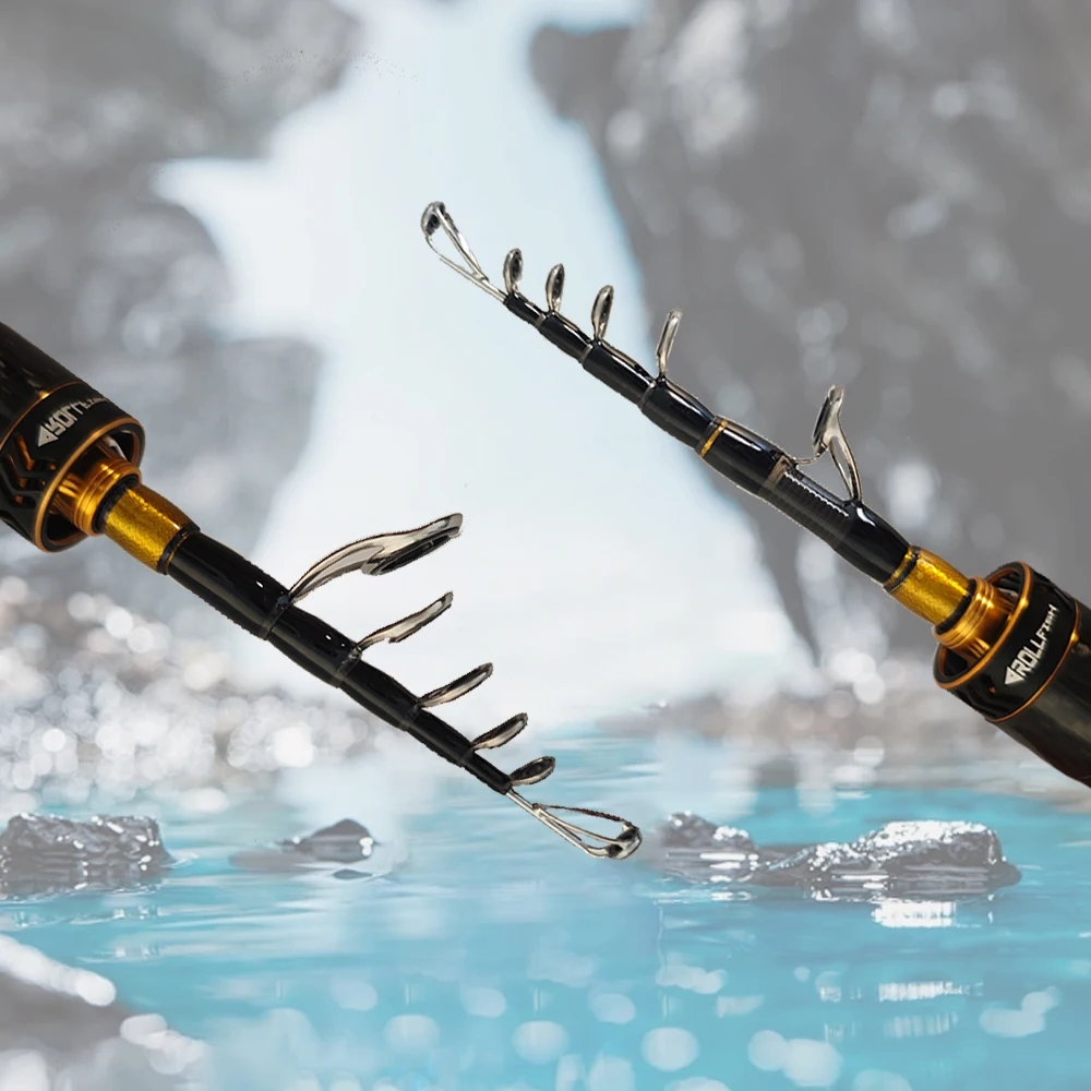 Varilla ROLFISH plegada junto a sus accesorios