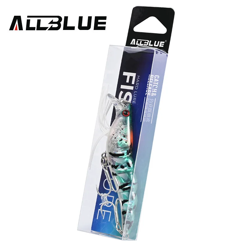 AllBlue 3D Flash Wobbler lubina – Hundimiento lento 70mm - imagen 5