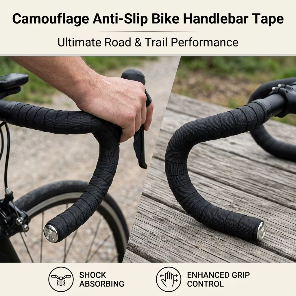 Cinta de Manillar Camuflaje Antideslizante para Bicicleta - imagen 5