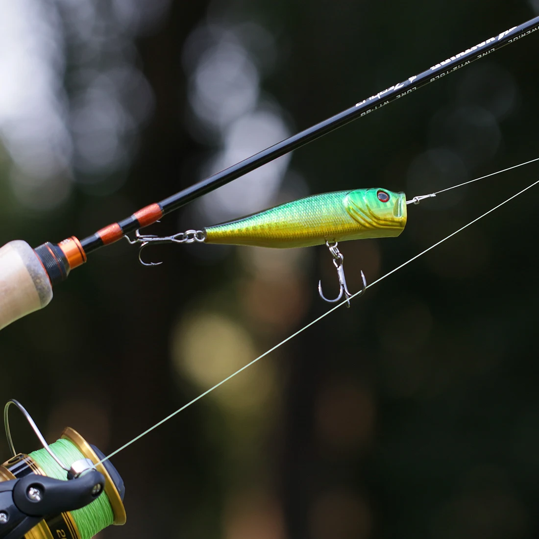 FishTrip Popper – Cebo duro para lubina, trucha y lucio - imagen 4