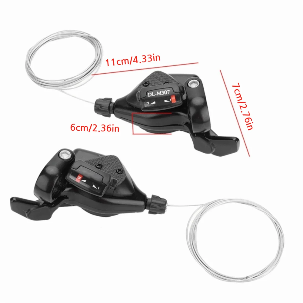 Desviador de cambio negro de aleación de aluminio para bici