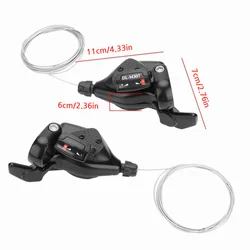 Desviador de cambio negro de aleación de aluminio para bici