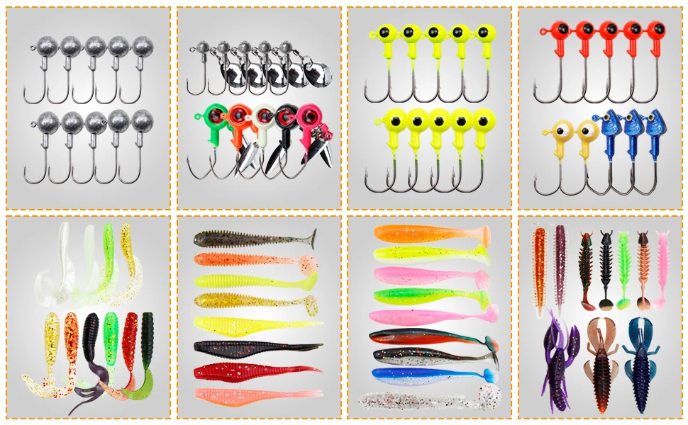 Montaje tipo jig con cola blanda