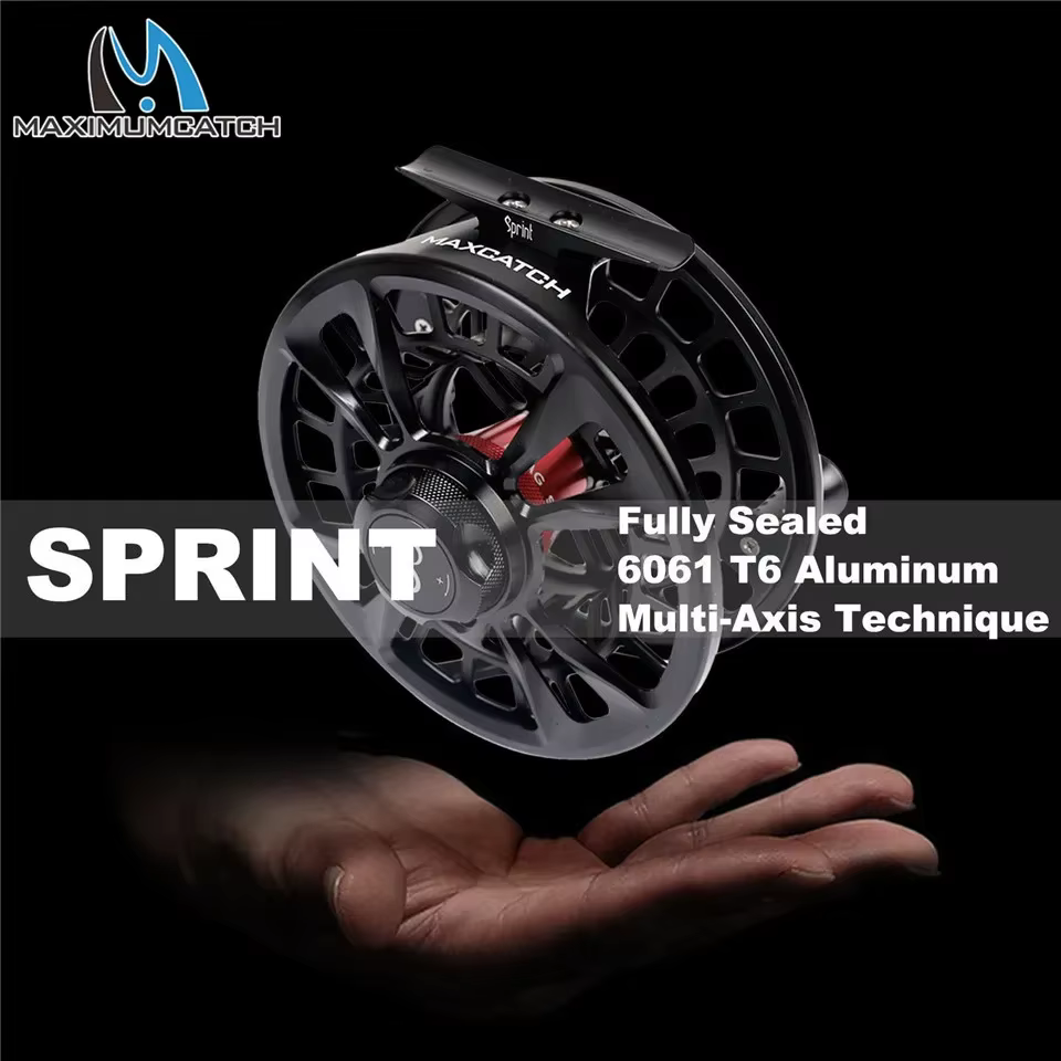 Carrete de Mosca Maximum Catch SPRINT – Aluminio CNC Estanco para Agua Salada - imagen 2