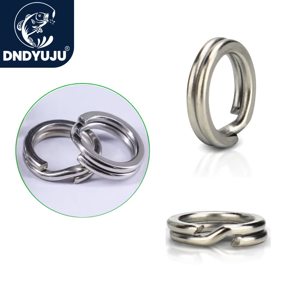 Anillos partidos de acero inoxidable para pesca en agua salada