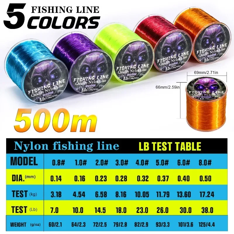 Sougayilang Sedal monofilamento – Nailon japonés para agua dulce - imagen 4