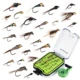 Moscas de ninfa a mano Maximumcatch surtido con caja impermeable