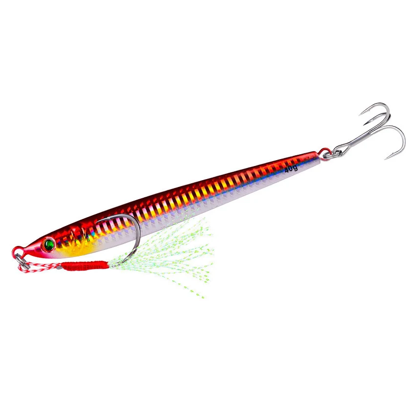 Cuchara de fundición Superfina larga – Señuelo metálico 7-40g pesca - imagen 5