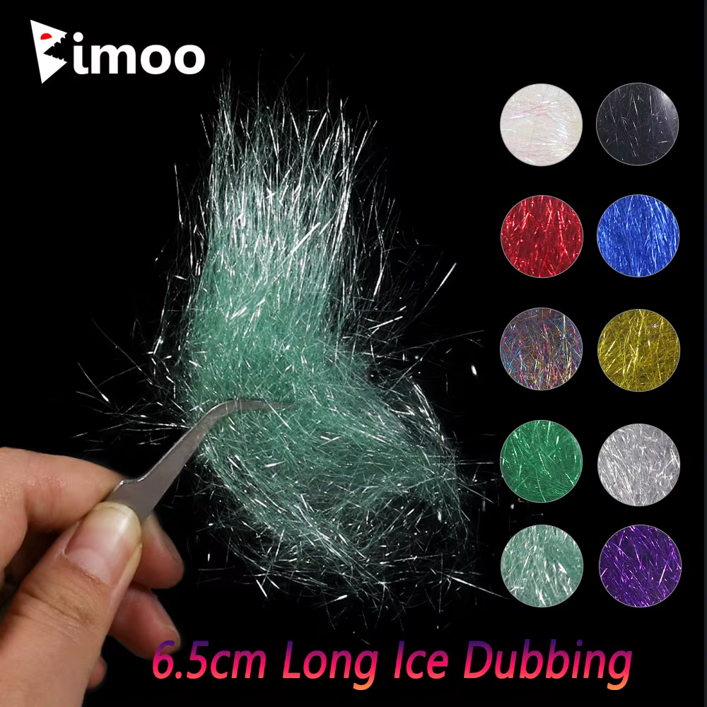 Bimoo fibras sintéticas hielo para atar moscas