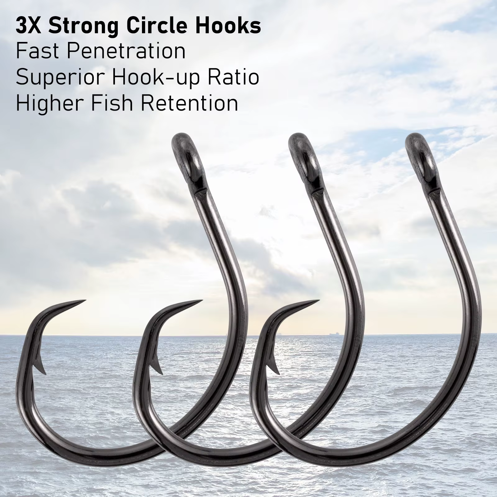 Anzuelos Circle Hook In-Line 3X Strong – Gap ancho sin desviación - imagen 5