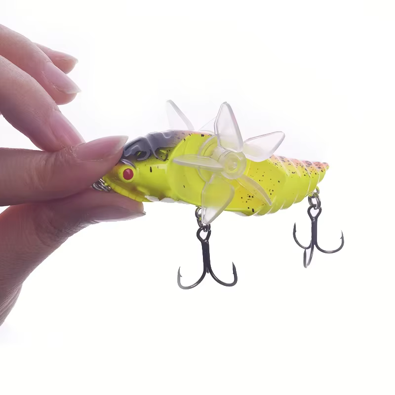 Señuelo Topwater cigarra doble hélice 15 g – Acción en superficie - imagen 3