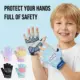 Guantes táctiles antideslizantes media falange con absorción impactos - imagen 3