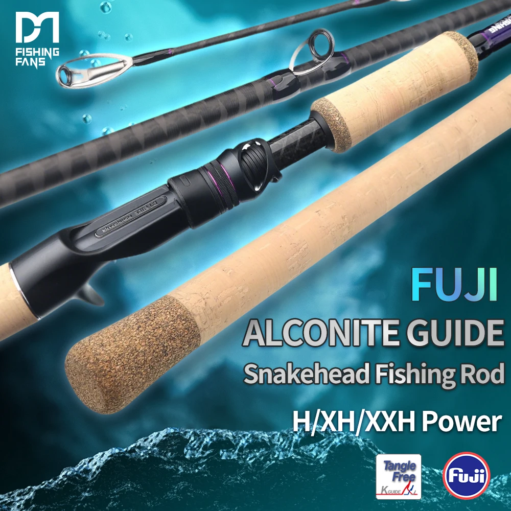 FishingFans Qingxiu Caña snakehead de corcho y guías Fuji Alconite - imagen 5
