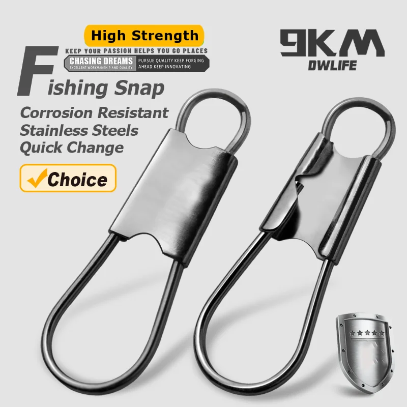 Broches de pesca - Clip de seguridad inoxidable agua dulce y salada - imagen 3