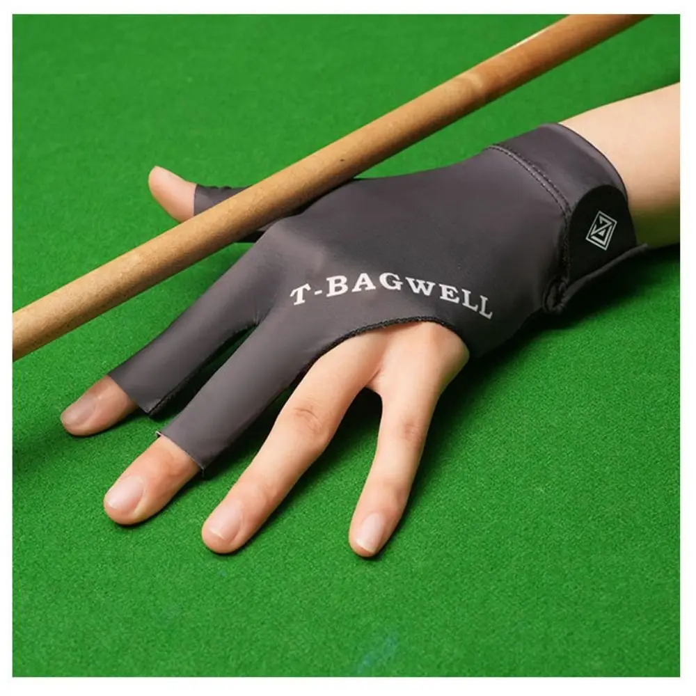 Guante de snooker antideslizante transpirable elástico de tres dedos - imagen 2