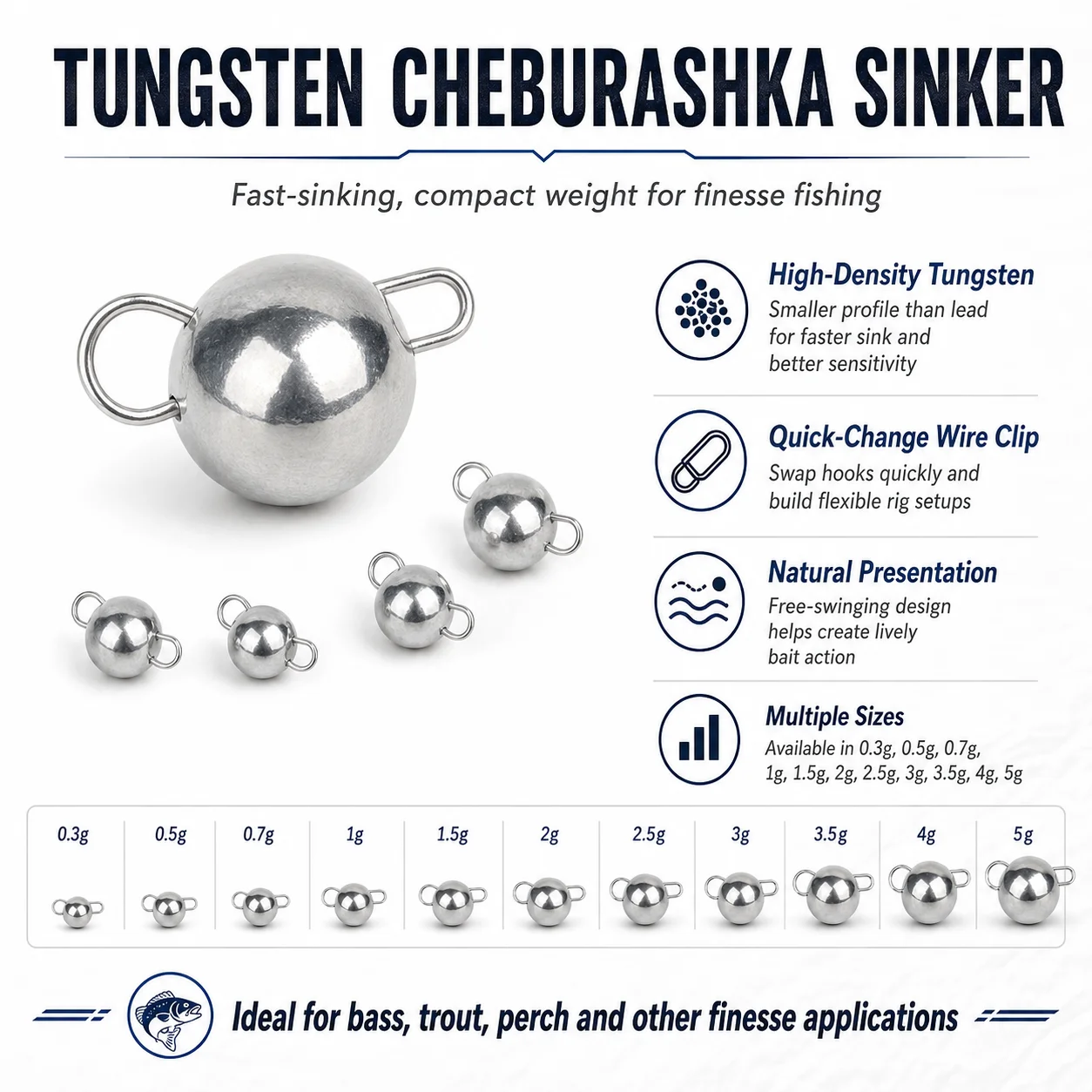 Pesas Cheburashka para jigging vertical Elite TG - imagen 4